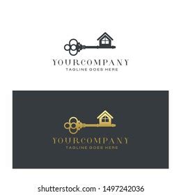 Real Estate Key Logo Design Vector Stock Vector (Royalty Free) 1497242036 | Shutterstock