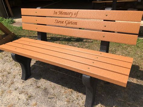 Memorial Park Bench Perfect for Remembering a Loved | Etsy