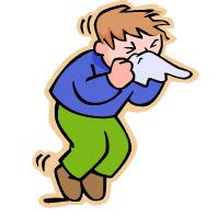 achoo! - Clip art of a person sneezing / myLot