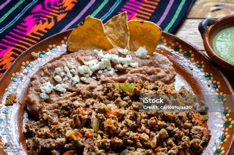 Mexican Machaca With Egg Stock Photo - Download Image Now - Bean, Beef ...