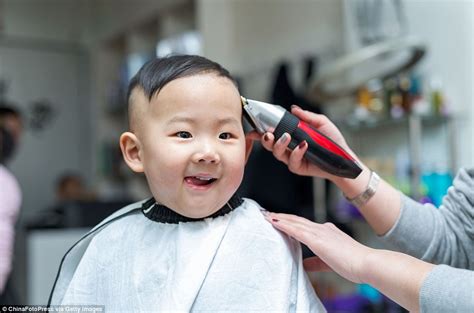 Haircut Boy Crying - Haircut little gentleman stock image. Image of ...