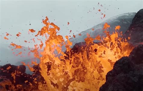 DJI Shows Off Volcano Video Shot With Its New FPV Drone | Digital Trends