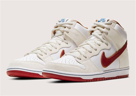 Nike SB Dunk High Sail Bright Crimson Release Info | SneakerNews.com