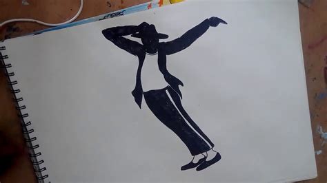 How To Draw Michael Jackson Doing The Moonwalk Step By Step