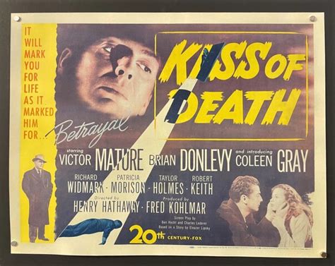 Kiss Of Death (1947) – Original Half Sheet Movie Poster - Hollywood Movie Posters