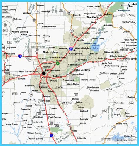 awesome Map of Sacramento California | Sacramento map, Map, Area map