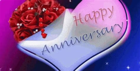 Happy Anniversary Hearts GIF - HappyAnniversary Hearts Roses - Discover ...