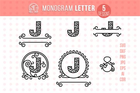 Monogram Letter J (276698) | SVGs | Design Bundles