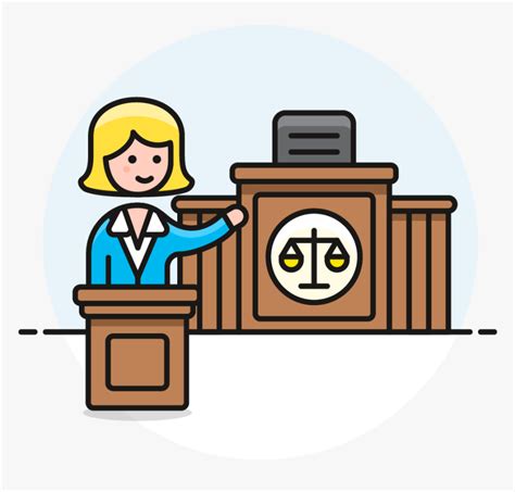 09 Lawyer Court - Lawyer Clip Art, HD Png Download - kindpng