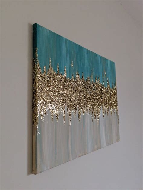 DIY canvas art | Glitter wall art, Diy canvas wall art, Diy canvas art