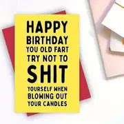 Funny Birthday Cards Men Nan Grandad Mom Dad Rude Birthday - Temu