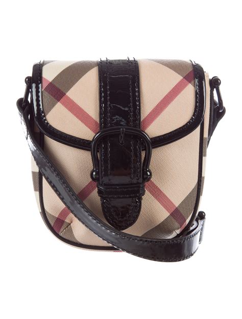 Burberry Mini Nova Check Crossbody Bag - Handbags - BUR44927 | The RealReal