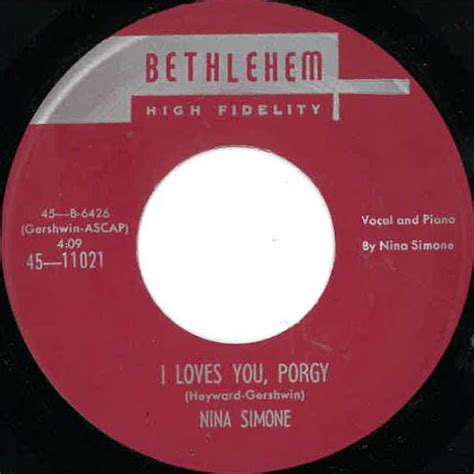 Nina Simone - I Loves You, Porgy (1959, Vinyl) | Discogs