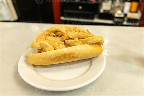 Typical spanish fried calamari sandwich in Madrid. Spain 46886663 Stock ...