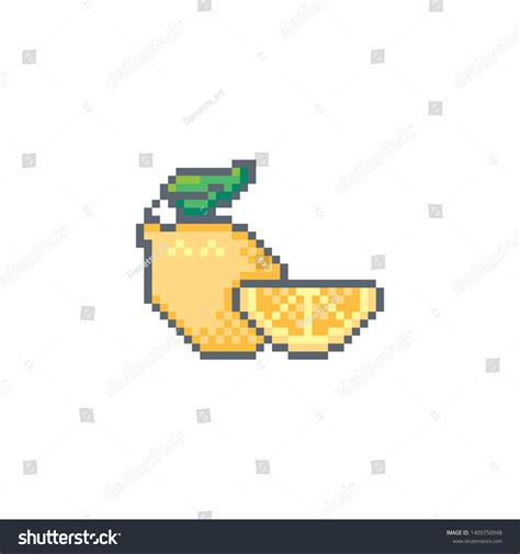 Pixel Art Lemon Icon Vector Design Stock Vector (Royalty Free) 1409750948 | Shutterstock