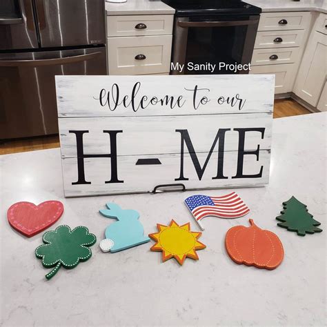 44+ Welcome to our home sign with interchangeable o trends | This is Edit