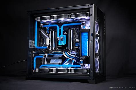 Extreme Gaming PC build is custom, water cooled Lian Li 001 Dynamic Rig ...