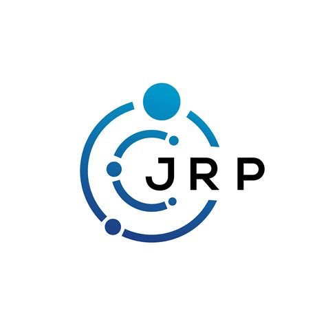 JRP letter technology logo design on white background. JRP creative initials letter IT logo ...