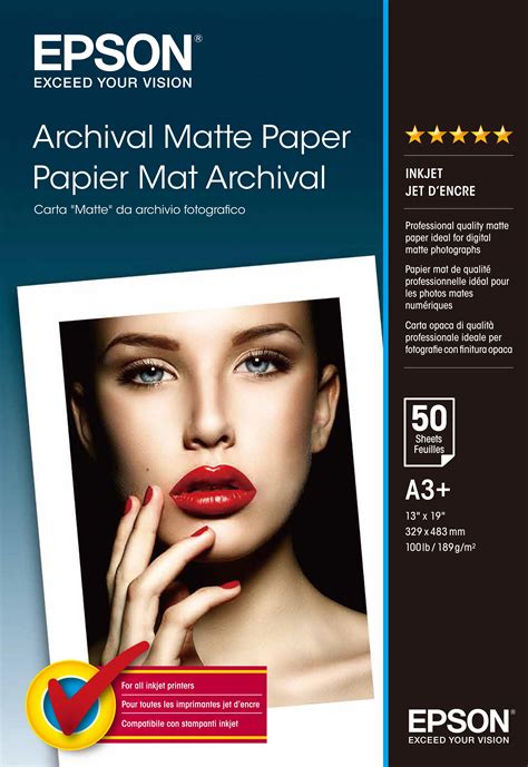 Archival Matte Paper, DIN A3+, 189g/m2, 50 Sheets | Paper and Media | Ink & Paper | Products ...