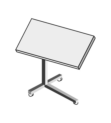 Clipart - Rolling Laptop Desk