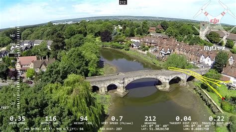 Aerial views of Aylesford Bridge - YouTube