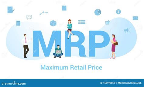 Mrp Maximum Retail Price Concept with Big Word or Text and Team People ...