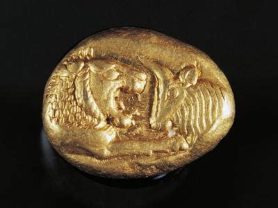 'Gold Stater of King Croesus Depicting Lion Facing Bull, Greek Coins ...