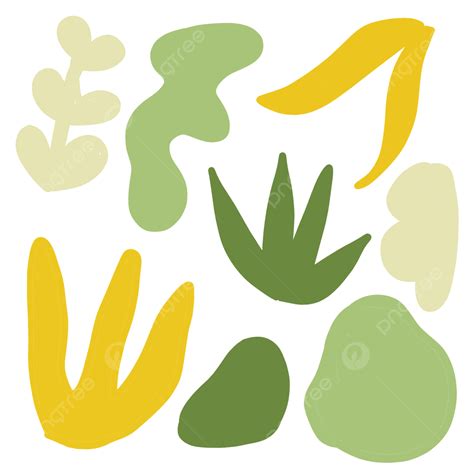 Organic Shapes Clipart Hd PNG, Colorful Cute Organic Shape Doodle ...