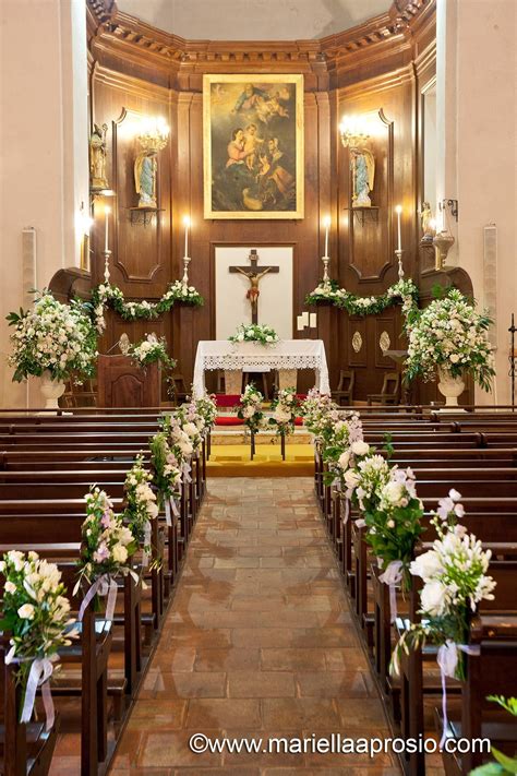 www.mariellaaprosio.com Church Wedding Decorations Aisle, Simple Church Wedding, Wedding Church ...
