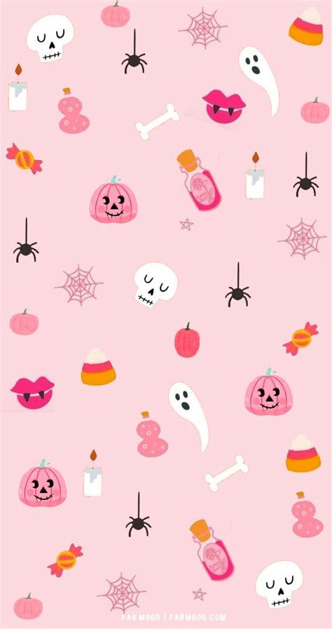 12 Cute Halloween Wallpaper Ideas : Pink Spooky Wallpaper | Halloween wallpaper iphone ...