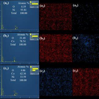 EDS selected area images, EDS spectra and elemental mapping images for... | Download Scientific ...