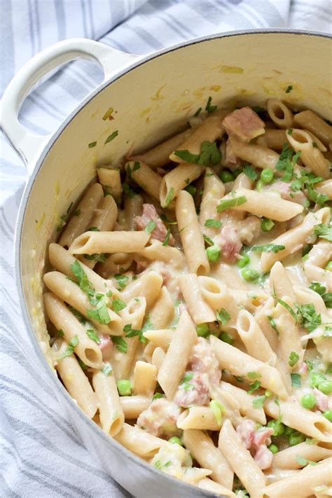 One Pot Leftover Ham and Pea Pasta | Jo's Kitchen Larder