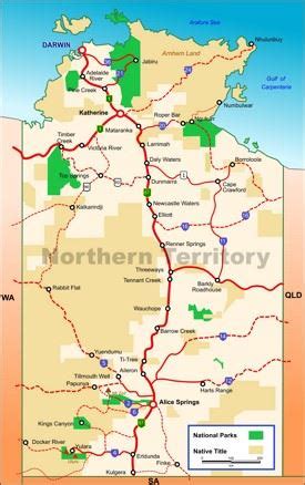 Northern Territory Map | Australia | Detailed Maps of Northern Territory (NT)