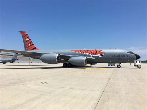 KC-135R In Special Tiger Color Scheme Commemorates The 100th ...