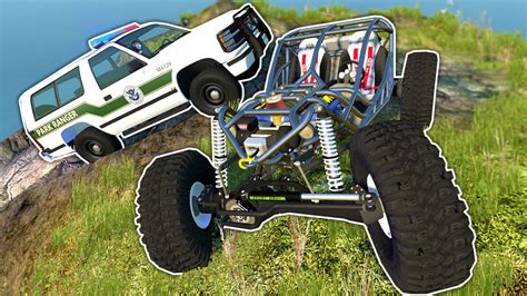 Rock Crawling Police Chase with Spycakes! - BeamNG Multiplayer Mod Gameplay - YouTube