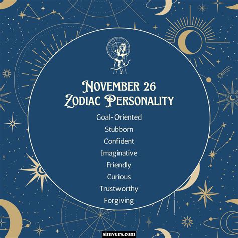 November 26 Zodiac: Birthday, Personality & More (Full Guide)