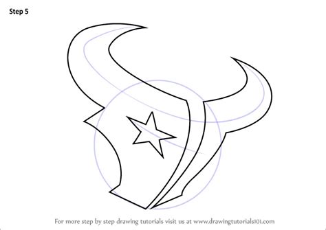 How to Draw Houston Texans Logo (NFL) Step by Step | DrawingTutorials101.com