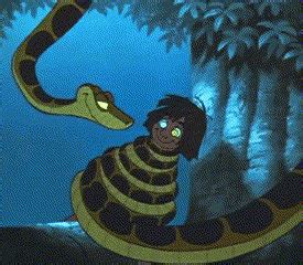 Mowgli hypnotized in Kaa's coils by Prank22 on DeviantArt