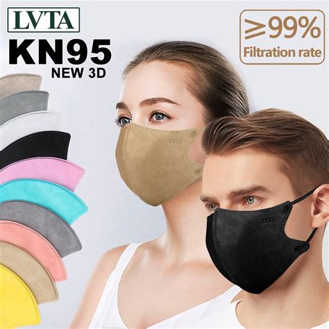 KN95 MASK New 3D Face Mask LVTA KF94 Non-Woven Sustainable Soft ...