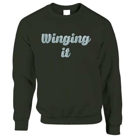 Novelty Student Jumper Winging It Slogan Sweatshirt Sweater – Shirtbox