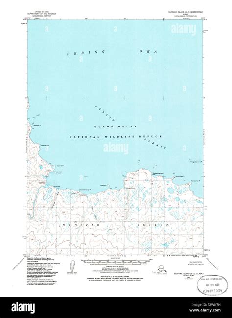 USGS TOPO Map Alaska AK Nunivak Island B-3 358203 1952 63360 ...