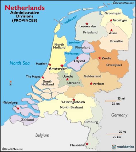 The Netherlands Maps & Facts | Netherlands map, Netherlands, City maps