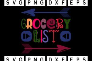 Grocery List Svg Graphic by alvinagould012 · Creative Fabrica