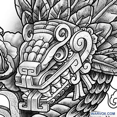 Quetzalcoatl kukulkan Aztec God Tattoo - ₪ AZTEC TATTOOS ₪ Warvox Aztec Mayan Inca Tattoo Designs