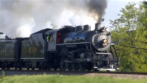 Chasing Southern 630 Steam Locomotive 5-17-14 - YouTube