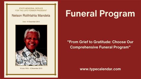 Free Printable Funeral Program Templates [Word, PDF] Examples