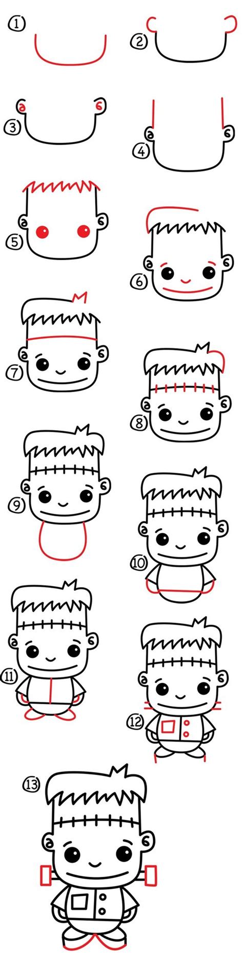 How To Draw Cartoon Characters Step By Step (30 Examples) 6D0