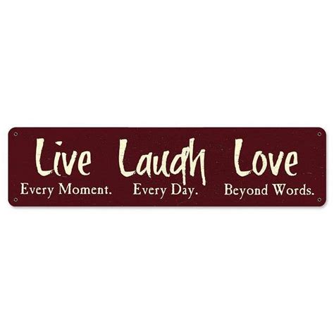 Live Laugh Love Metal Sign - 20 x 5 in. - Walmart.com