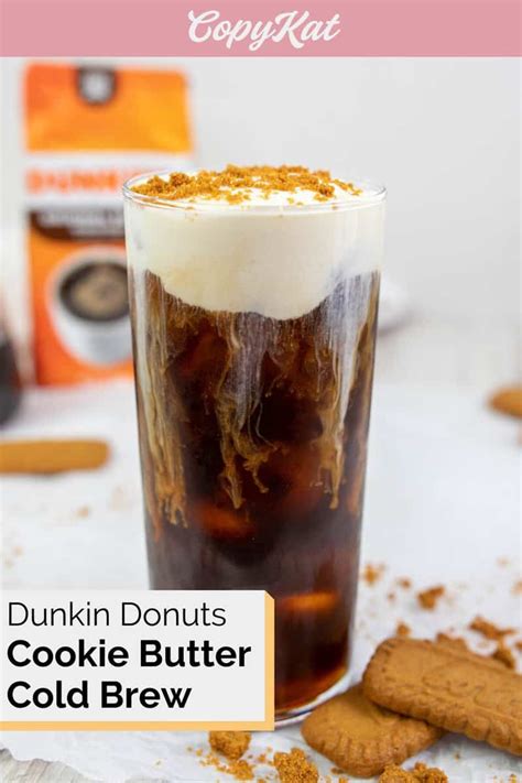 Dunkin Cookie Butter Cold Brew - CopyKat Recipes