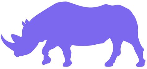 Rhinoceros Silhouette | Free vector silhouettes